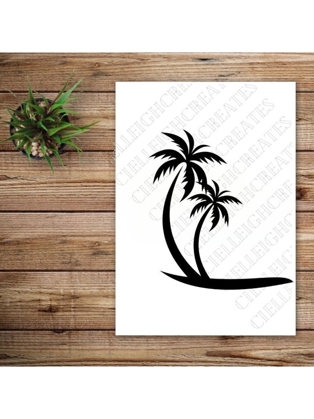 *2 for $20* Palm Tree vinyl decal Sticker Handcrafted